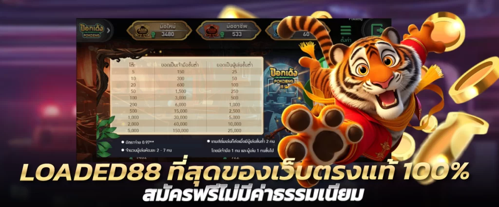 LOADED88 ที่สุดของเว็บตรงแท้100% สมัครฟรีไม่มีค่าธรรมเนียม