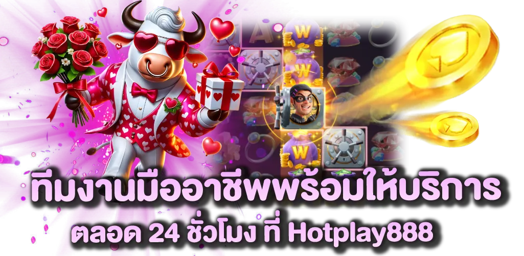 ทีมงานมืออาชีพพร้อมให้บริการตลอด 24 ชั่วโมง ที่ Hotplay888